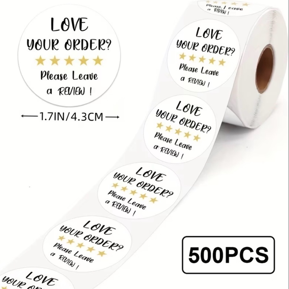 Customer Review stickers 500